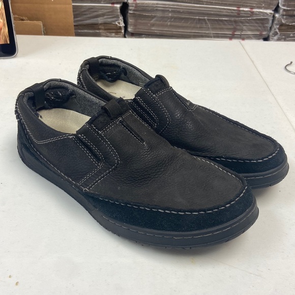 Columbia Mens Black Leather Loafers (4955) - Picture 1 of 7